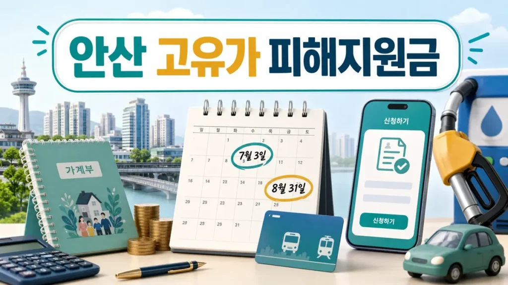 안산 고유가 피해지원금 신청방법, 7월 3일 전 꼭 확인
