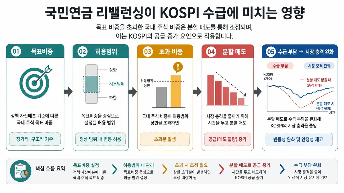 국민연금 리밸런싱이 코스피 수급에 미치는 흐름