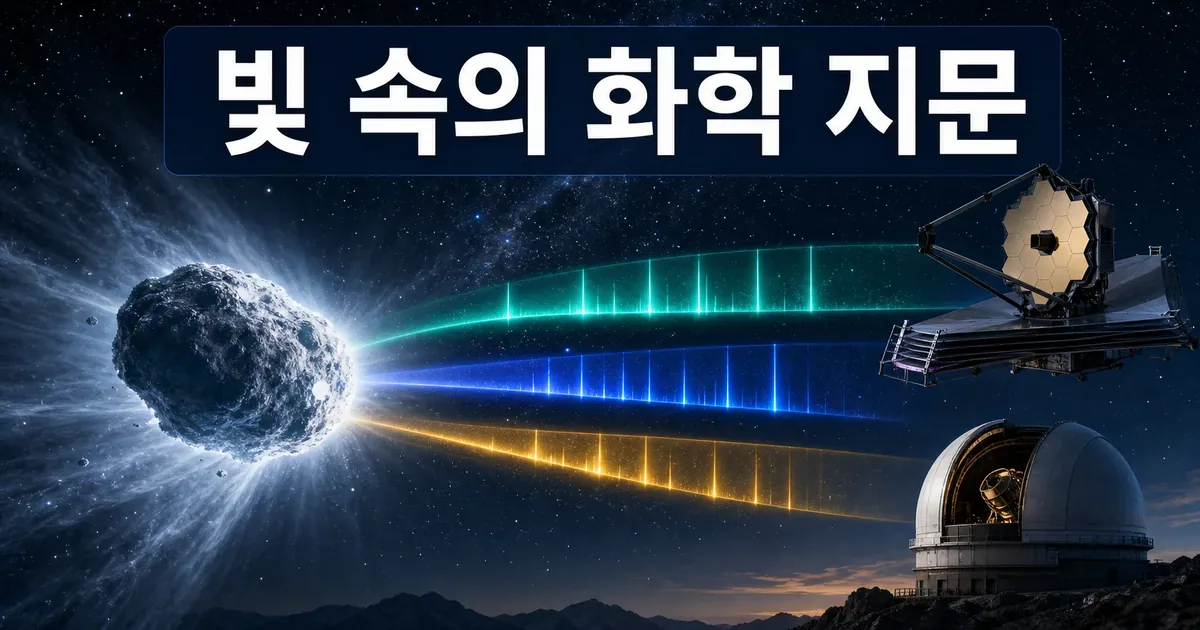 3I ATLAS의 탄소 질소 중수소 동위원소로 오래된 기원을 추적하는 장면