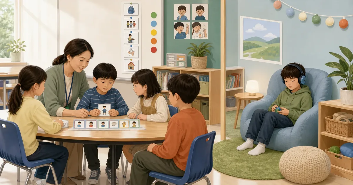 아스퍼거 특성이 있는 아이가 학교생활에서 겪는 숨은 규칙과 지원 장면