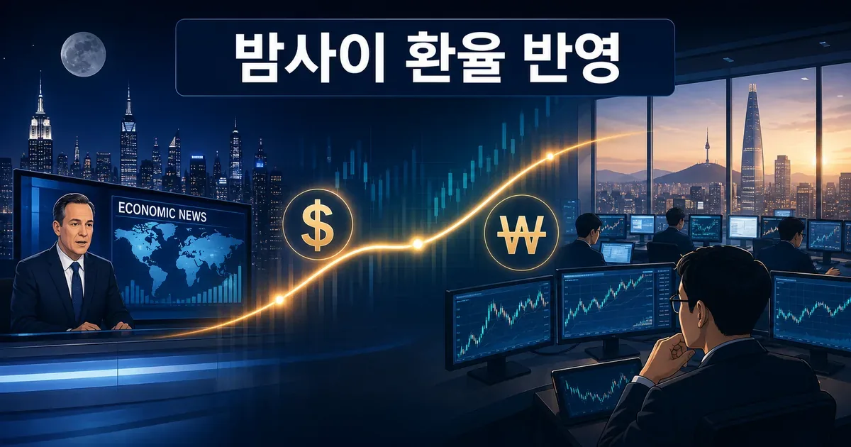 글로벌 뉴스가 밤사이 원달러 환율에 연속 반영되는 원리