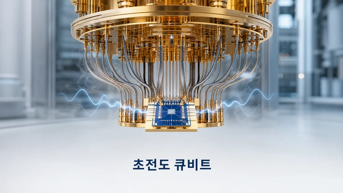 초전도 큐비트와 극저온 냉각 장치
