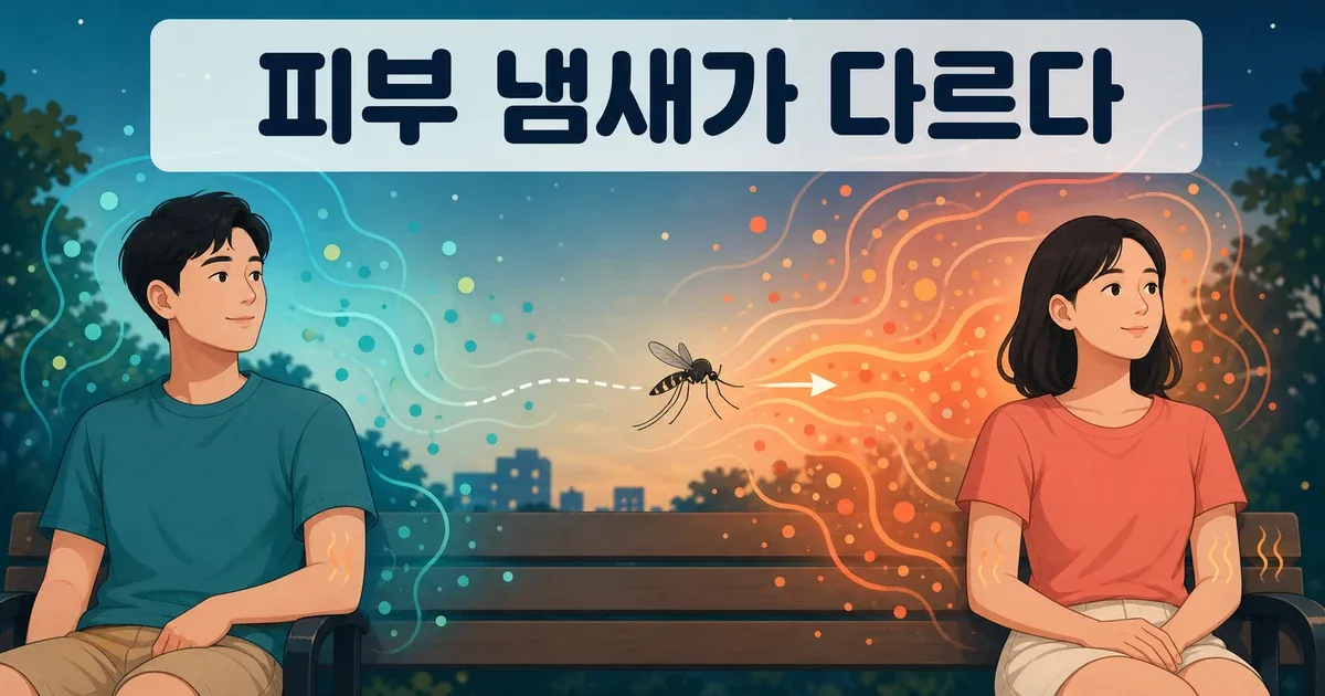 모기가 이산화탄소와 체취, 열을 따라 사람을 찾는 과정