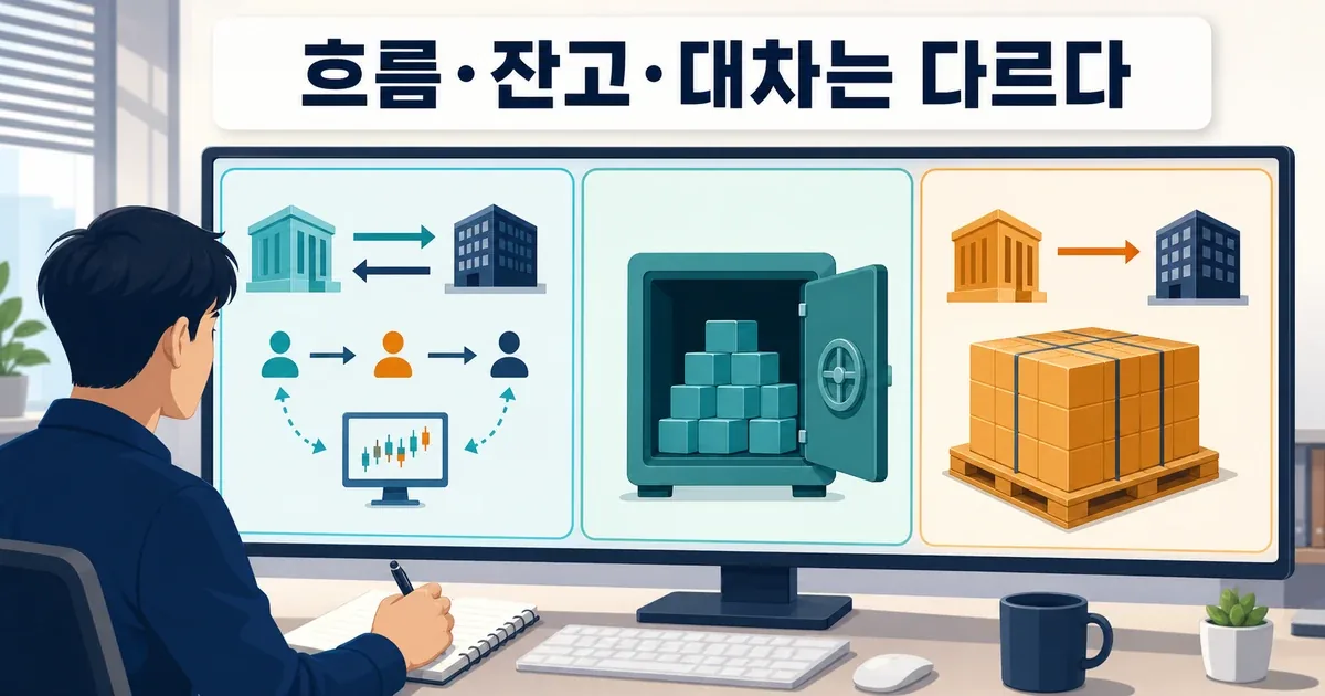 공매도 거래량 공매도 잔고 대차잔고의 차이를 비교하는 투자자 화면