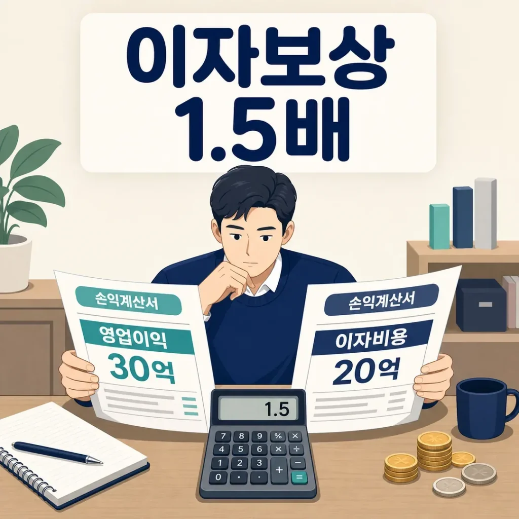 이자보상배율 1.5배 계산과 기업 이자 부담 분석