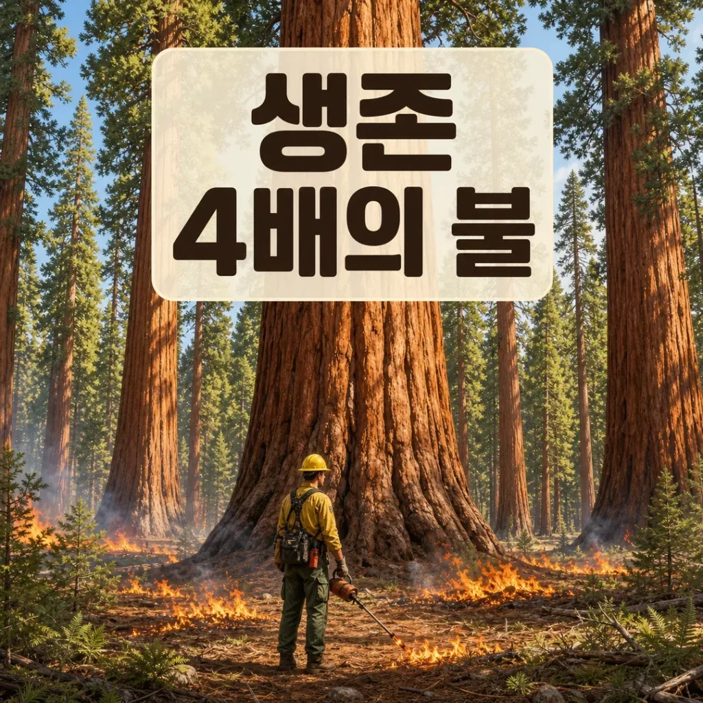 처방화재가 자이언트 세쿼이아 생존 가능성을 높이는 원리