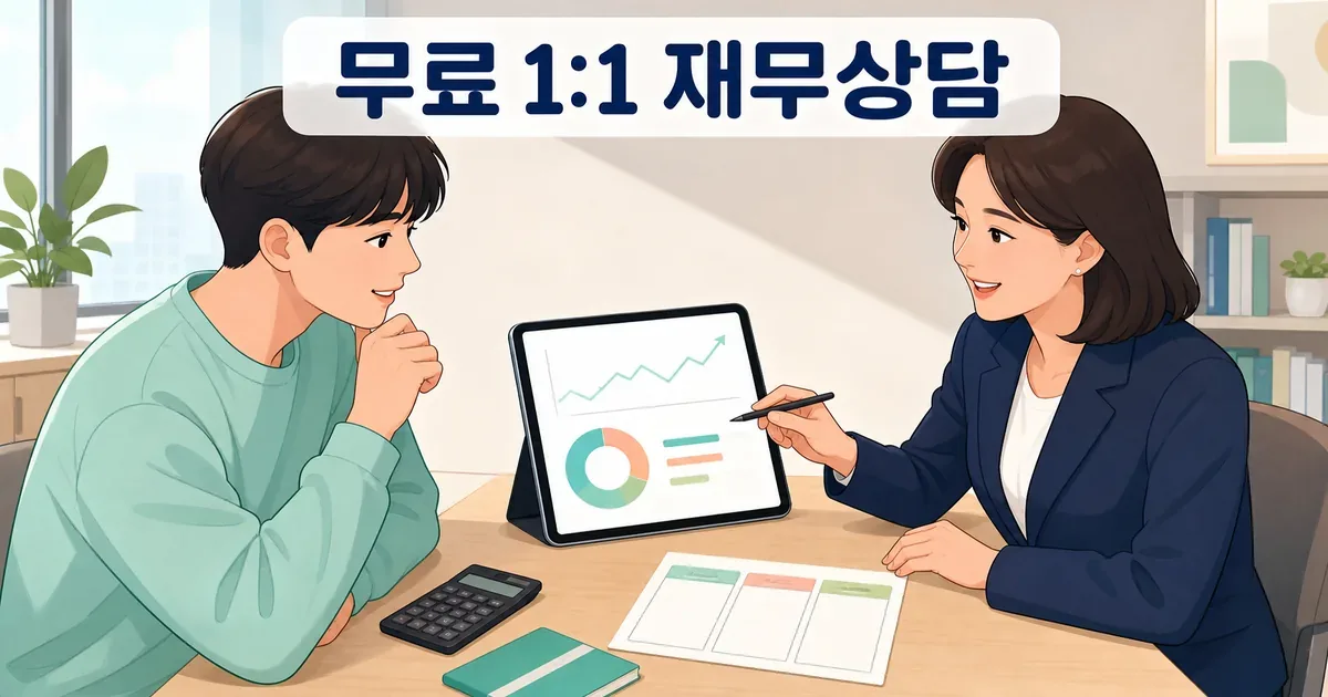 청년과 전문 상담사가 지출 부채 저축 계획을 점검하는 무료 1대1 재무상담
