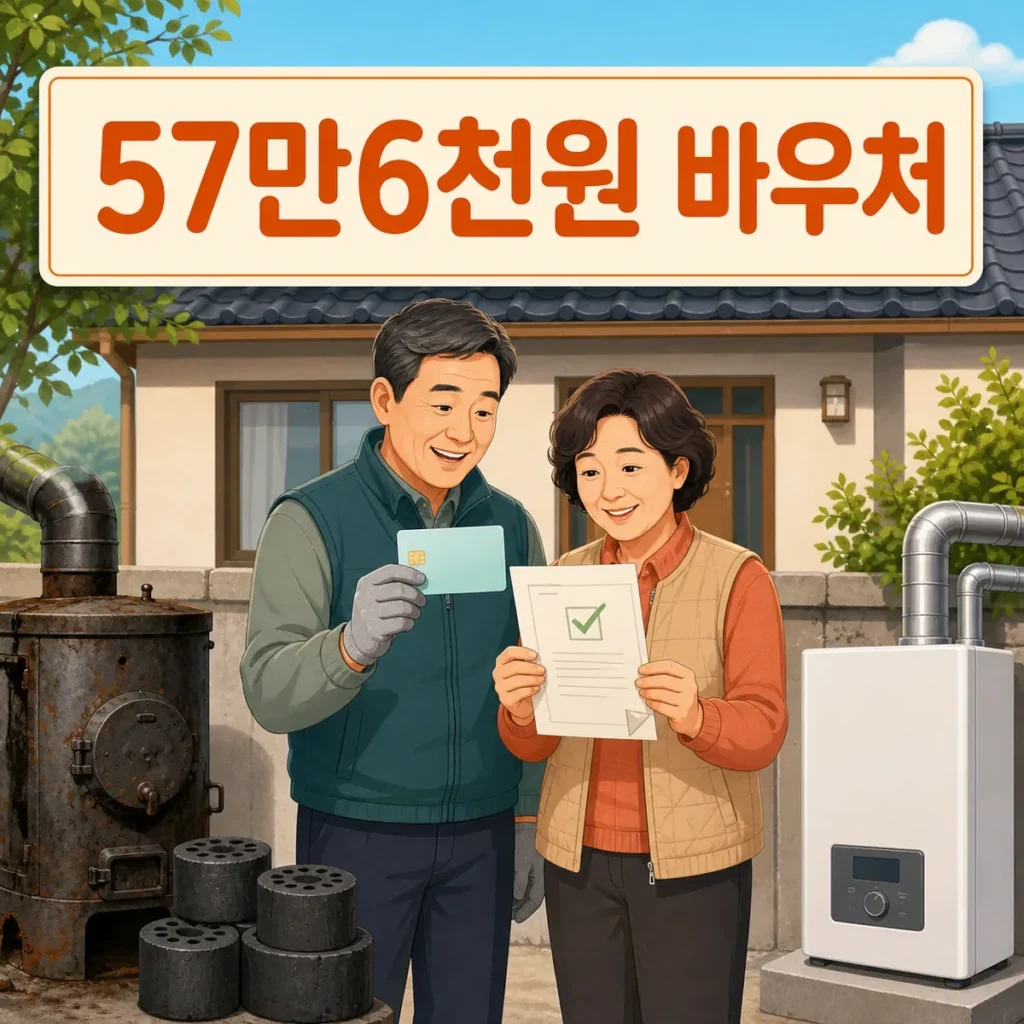 연탄전환 에너지바우처 57만6천원 신청 대표 이미지