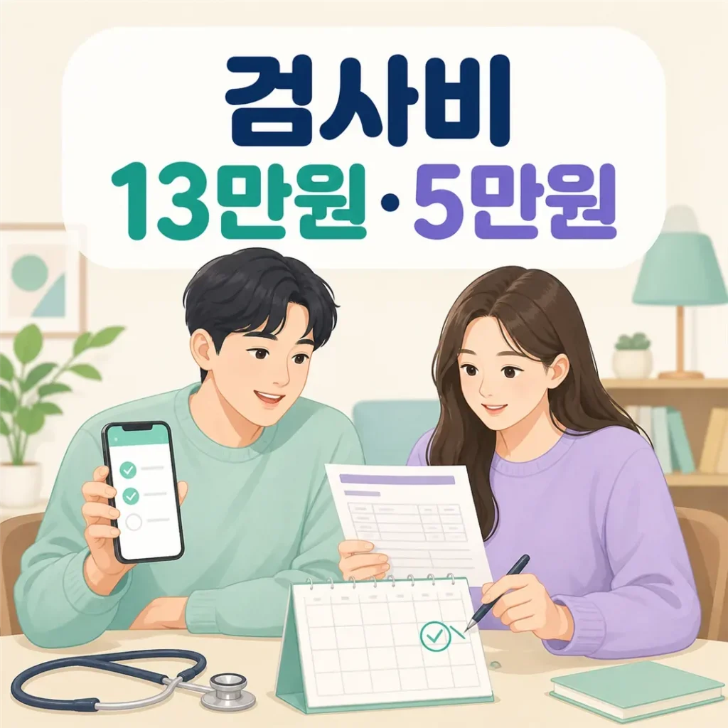 임신 사전건강관리 가임력 검사비 여성 13만원 남성 5만원 지원 안내