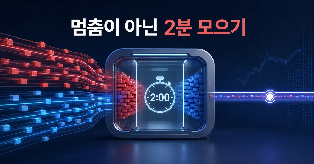 연속매매에서 VI 발동 후 2분 주문 접수와 단일가격 체결로 이어지는 흐름